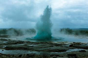 Geysir in Iceland, geo thermal area, the great geysir, most visited places in Iceland, travel the...