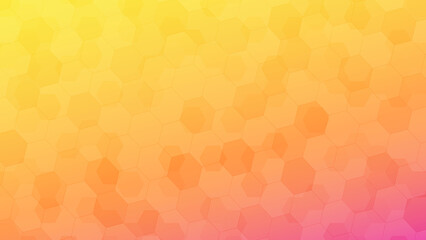 Abstract Background Wallpaper with bright warm colors and hexagonal pattern
