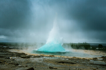 Geysir in Iceland, geo thermal area, the great geysir, most visited places in Iceland, travel the world