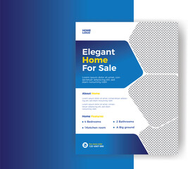 Dream home sale real estate a4 print-ready flyer design template
