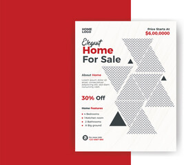 Dream home sale real estate a4 print-ready flyer design template