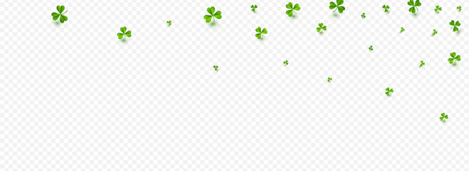 Olive color Clover Botanical Vector Transparent