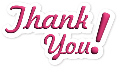 Stickers of:Thank you