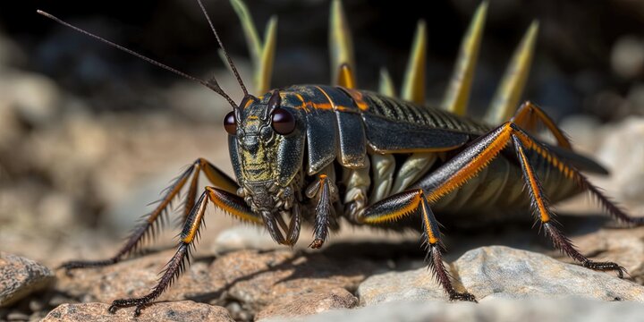 Gryllus bimaculatus, a kind of cricket native to the Mediterranean Generative AI