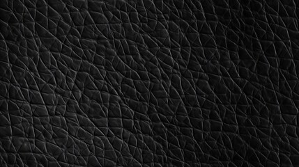 Seamless Dark Leather Texture. Tile Able. Post-produced generative AI digital illustration.