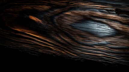 A dark and dramatic ebony wood texture with deep shadows Generative AI