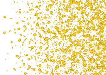 Casino Shiny Coin Vector White Background. Gold