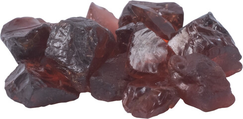 healing stone cut out on transparent background.