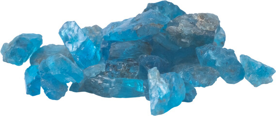 healing stone cut out on transparent background.