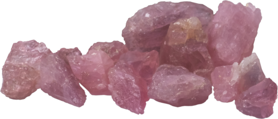 healing stone cut out on transparent background.