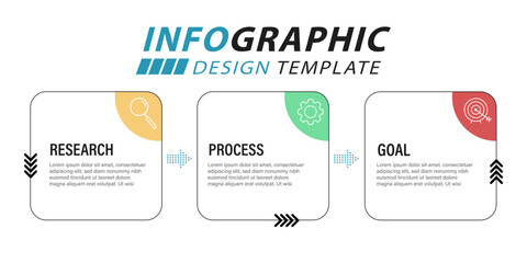 Timeline Creator infographic template. 3 Step timeline journey, calendar Flat simple infographics design template. presentation graph. Business concept with 3 options, vector illustration.	