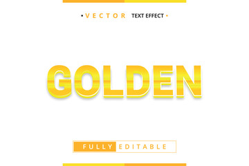 Obraz premium Golden text effect template design.
