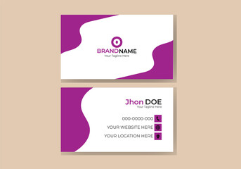 Modern vector creative business card design template