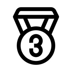 bronze medal icon for your website, mobile, presentation, and logo design.