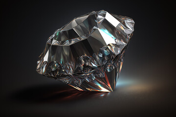 The Allure of beautiful diamond gemstone. Generative AI