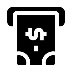 atm machine icon for your website, mobile, presentation, and logo design.