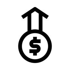 profit icon for your website, mobile, presentation, and logo design.