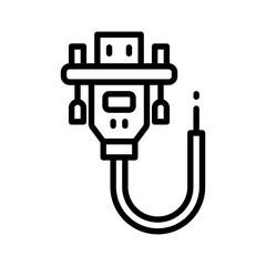 vga cable icon for your website, mobile, presentation, and logo design.