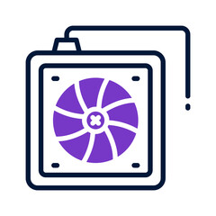 cooling fan icon for your website, mobile, presentation, and logo design.