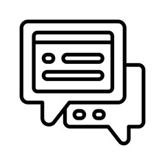 chat icon for your website, mobile, presentation, and logo design.