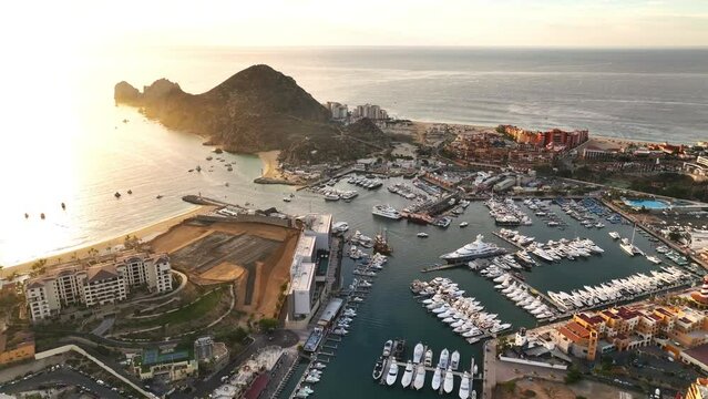 Sunrise over the Cabo San Lucas Harbour and Marina