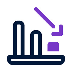 decrease icon for your website, mobile, presentation, and logo design.