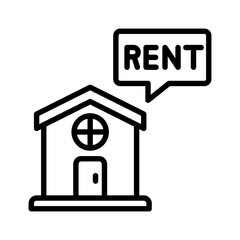 rent home icon for your website, mobile, presentation, and logo design.