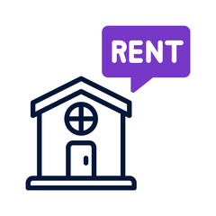 rent home icon for your website, mobile, presentation, and logo design.