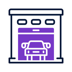 garage icon for your website, mobile, presentation, and logo design.