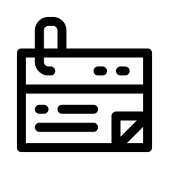 sticky note icon for your website, mobile, presentation, and logo design.