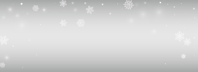 White Blizzard Vector Silver Panoramic