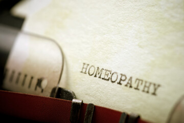 Homeopathy concept view