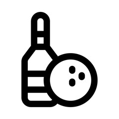 bowling icon for your website, mobile, presentation, and logo design.