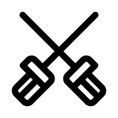 fencing icon for your website, mobile, presentation, and logo design.