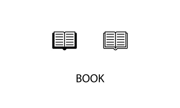 Book double icon design stock illustration