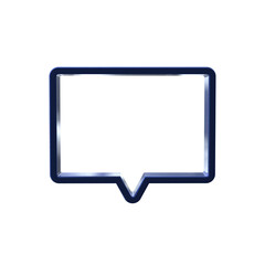 Naklejka premium Realistic Frame 3D render with transparent background