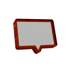 Naklejka premium Realistic Frame 3D render with transparent background