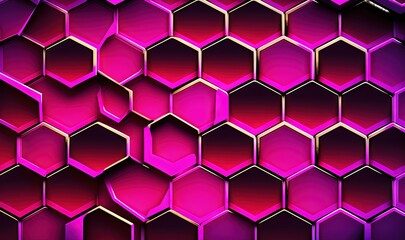  a purple background with hexagonal shapes and a pink background with hexagonal shapes on it and a purple background with hexagonal shapes on it.  generative ai