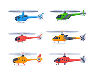 Helicopter as Rotorcraft with Horizontally-spinning Rotor Hovering in the Sky Vector Set