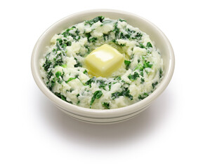 colcannon, Irish mashed potato, green food recipe for st.patrick’s day