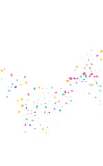 Party Confetti Christmas Vector White Background.