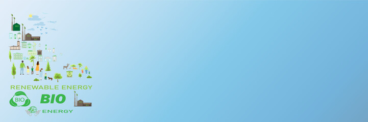 ESG Ecology illustration for Environmental friendly template, Sustainability eco  is a clean planet.Sustainability, ecology or renewable, energy to save.