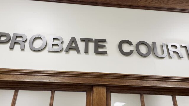 Burke County Judicial center probate court letters on the wall