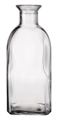 Empty glass bottle suitable for whisky and spirits
