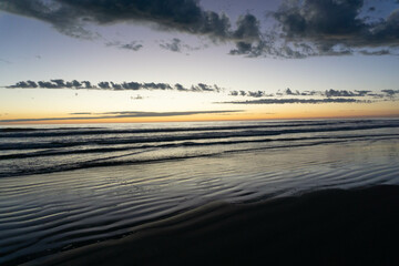 atardecer en el mar