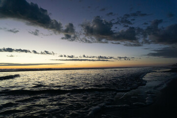 atardecer en el mar