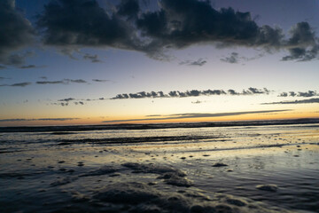 atardecer en el mar