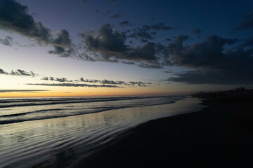 atardecer en el mar