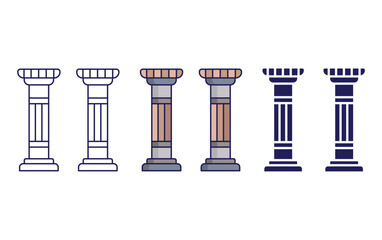 Column vector icon