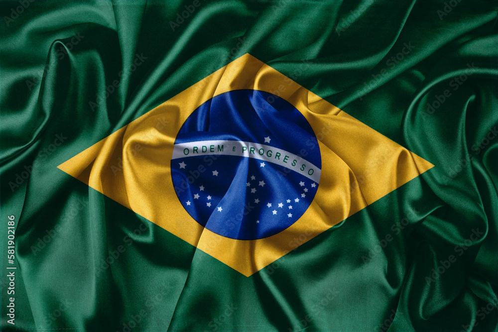 Sticker Silky Brazilian flag